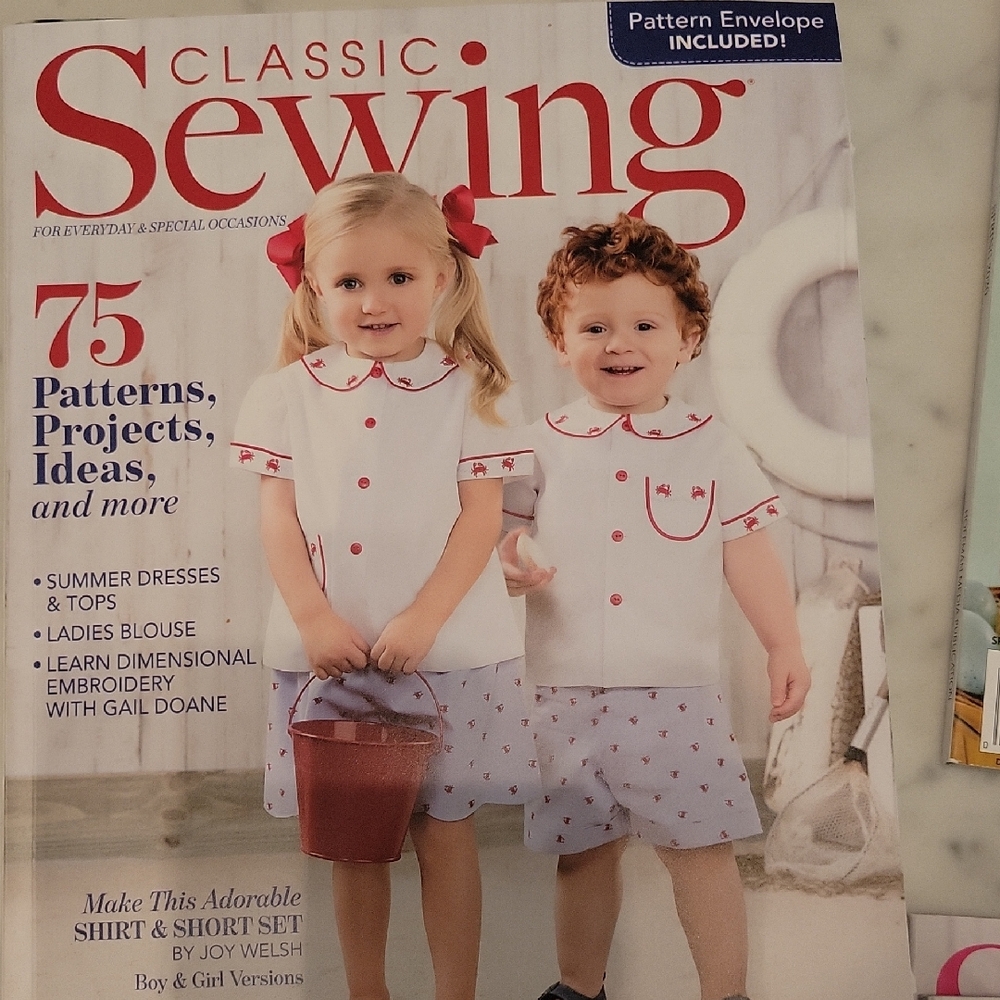 Classic Sewing Pattern for Kids Summer 2019 Uncut Pattern